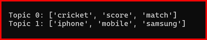 Picture showing the output of non-negative matrix factorization in nlp